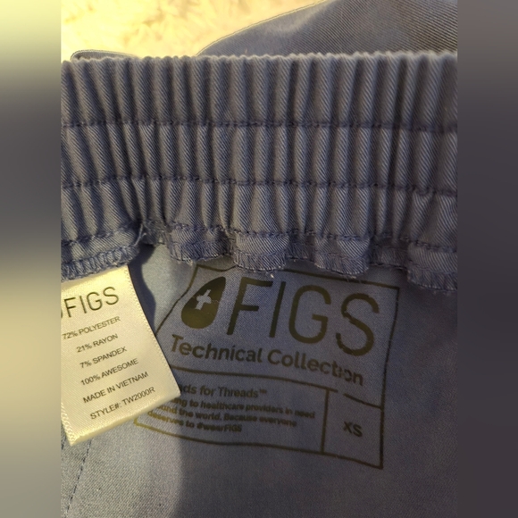 Figs Technical Collection Pants Women's Size XS Color Blue - Picture 9 of 9